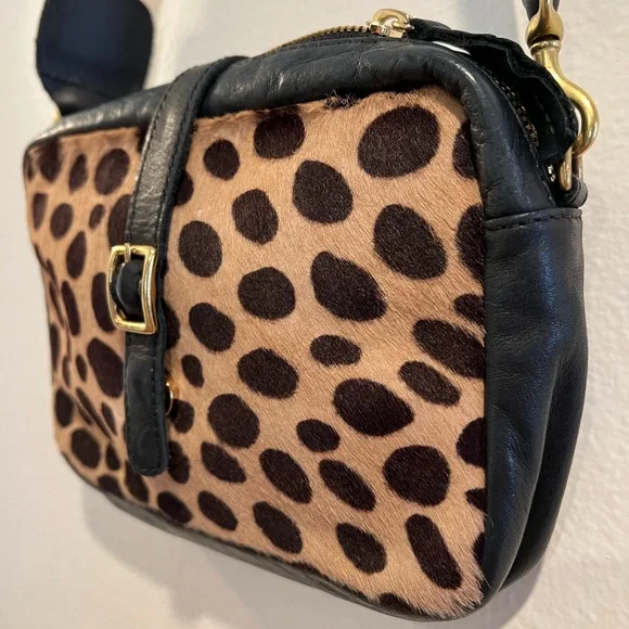 Clare V  bag (only pouch) no strap, leather and printed cowhide - Picture 4 of 10